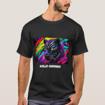 Black panther against graffiti background for gamb
