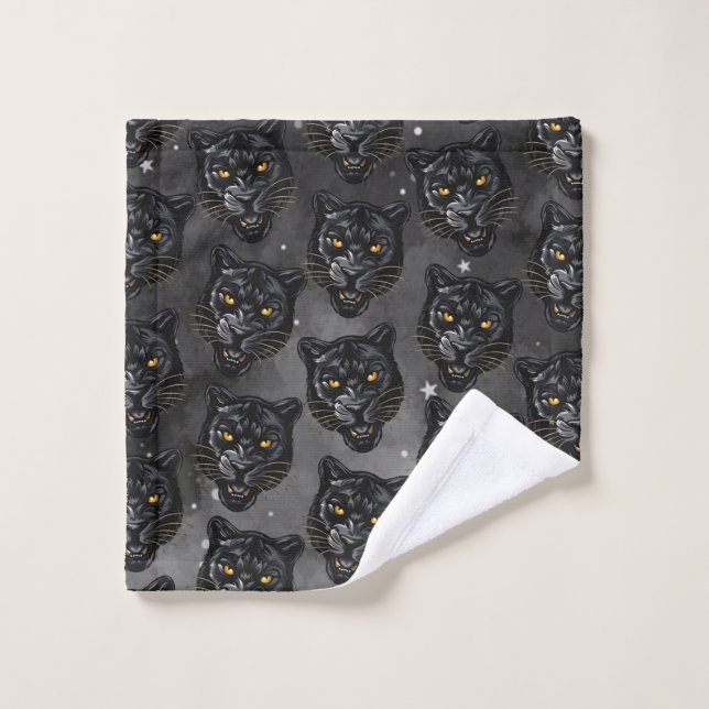 Black Panther Bath Towel Set (Wash Cloth)