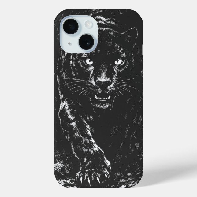 Black Panther — by BurnsInHell Case-Mate iPhone Case (Back)