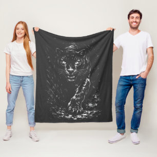 Black Panther — by BurnsInHell Fleece Blanket