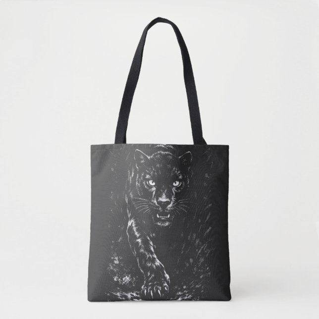 Black Panther — by BurnsInHell Tote Bag (Front)