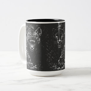 Black Panther — by BurnsInHell Two-Tone Coffee Mug