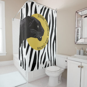 Black Panther by Toshi Yoshida Mug Shower Curtain