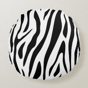 Black Panther by Toshi Yoshida Wood Round Cushion