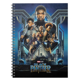 Black Panther   Characters Over Wakanda Notebook