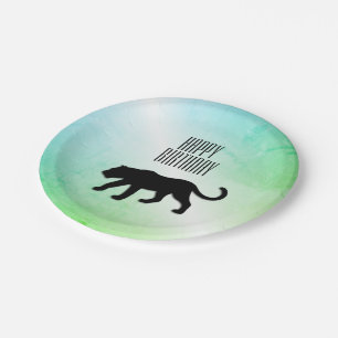 Black Panther Custom Party Paper Plate