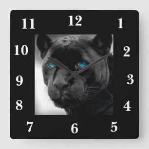 BLACK PANTHER DESIGN WALL CLOCK