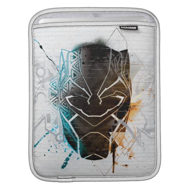 Black Panther | Dual Panthers Street Art iPad Sleeve (Front Device)