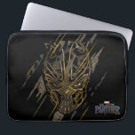 Black Panther | Erik Killmonger Claw Marks Laptop Sleeve<br><div class="desc">Claw marks cut away to reveal Erik Killmonger in his black and gold panther suit.</div>