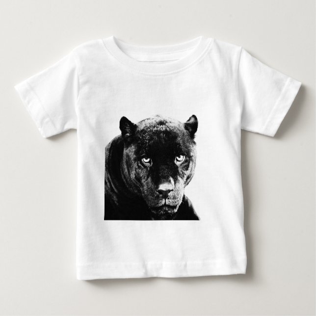 Black Panther Jaguar Baby T-Shirt (Front)