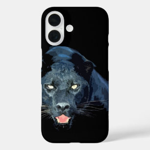 Black Panther Jaguar Eyes iPhone 16 Case