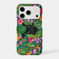 Black Panther Jungle Flowers & Tropical Foliage
