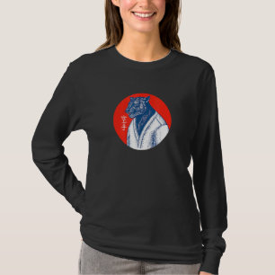 Black Panther Karate Japanese Art Aesthetic Graphi T-Shirt