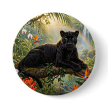 Black Panther Kenya Jungle Flowers Waterfall