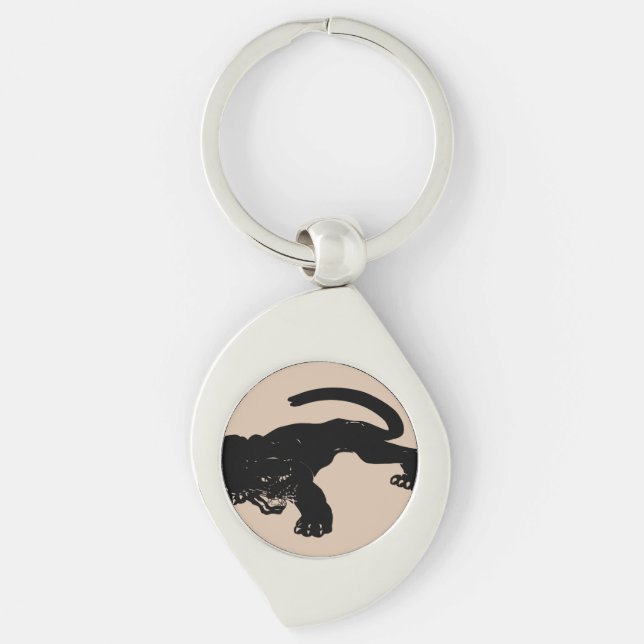 Black Panther  Key Ring (Front)