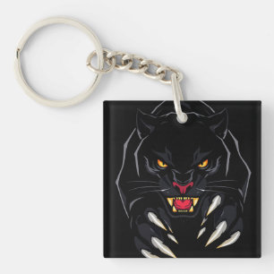 Black panther key ring