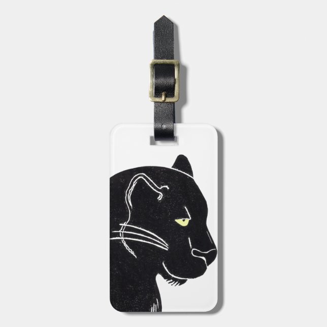 Black Panther Luggage Tag (Front Vertical)
