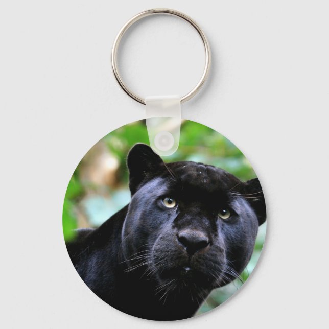 Black Panther Macro Key Ring (Front)