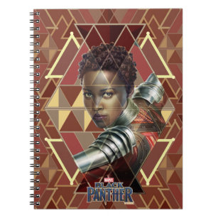 Black Panther   Nakia Geometric Panel Notebook