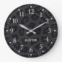 Black Panther Print Animal Pattern with Name