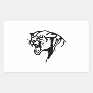 BLACK PANTHER RECTANGULAR STICKER