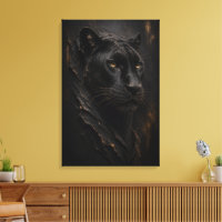 Black Panther Sculptural 3D Luxury Fine Art