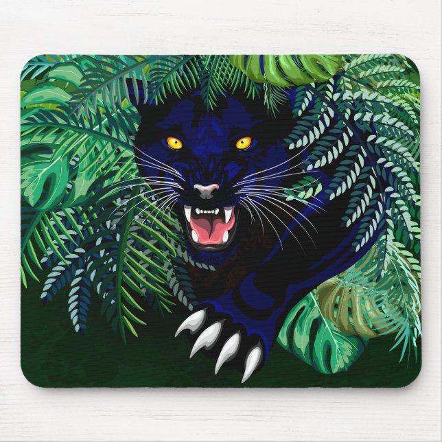 Black Panther Spirit of the Jungle Mouse Pad (Front)