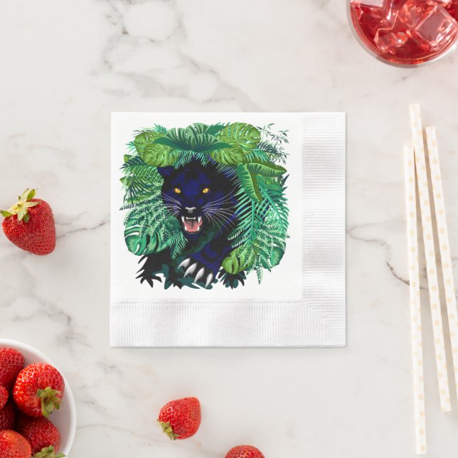 Black Panther Spirit of the Jungle Napkin (Insitu)
