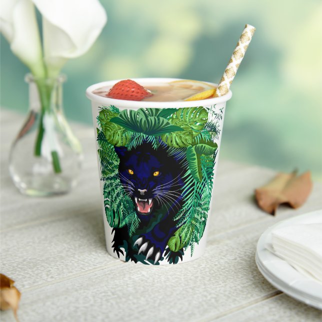 Black Panther Spirit of the Jungle Paper Cups (Insitu)