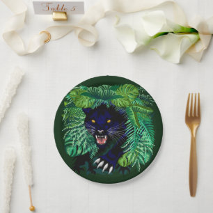 Black Panther Spirit of the Jungle Paper Plate