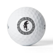 Black Panther Tattoo Golf Balls