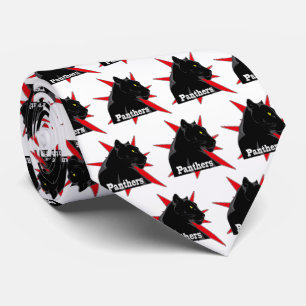 Black Panther Team Mascot  on Any Colour Necktie