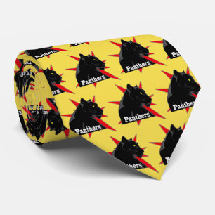 Black Panther Team Mascot  on Any Colour Necktie