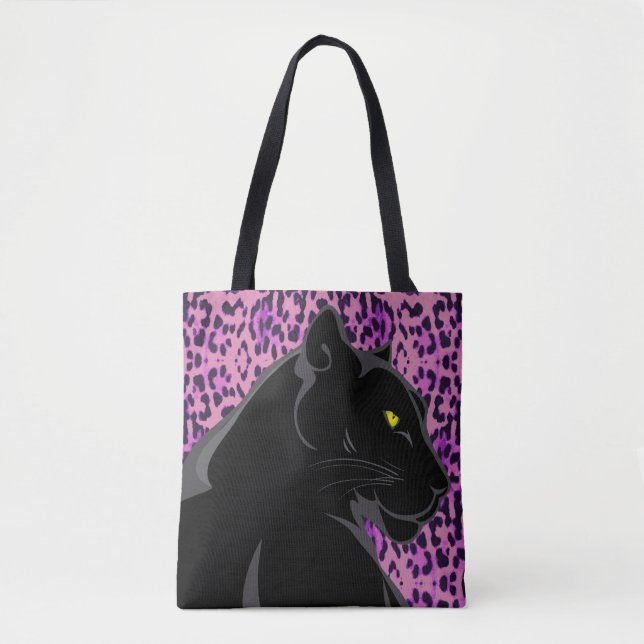 BLACK PANTHER TOTE PURSE BAG (Front)