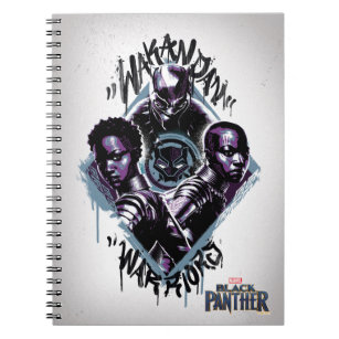 Black Panther   Wakandan Warriors Graffiti Notebook