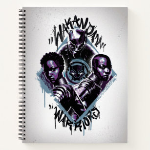 Black Panther   Wakandan Warriors Graffiti Notebook