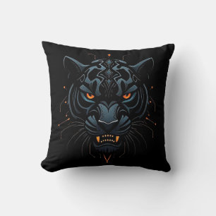 🐆 Black Panther Wildlife Room Decor Accent 🐆 Cushion