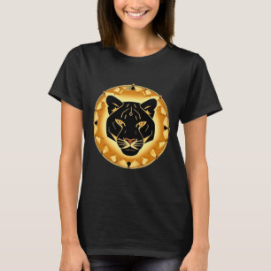 Black Panther with Intricate Artistic Details T-Shirt