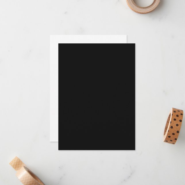 Black Paper Art & Craft, 120 lb weight / 324 GSM Card (Front/Back In Situ)