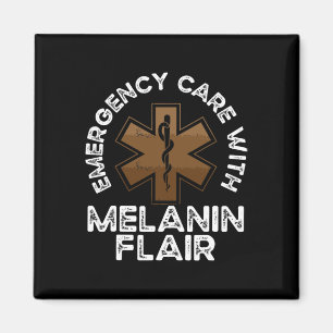Black Paramedic African American Ems Emt Black His Magnet