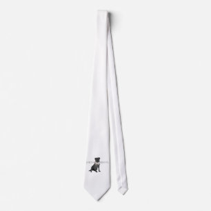 Black Party Animal Labrador Retriever Tie