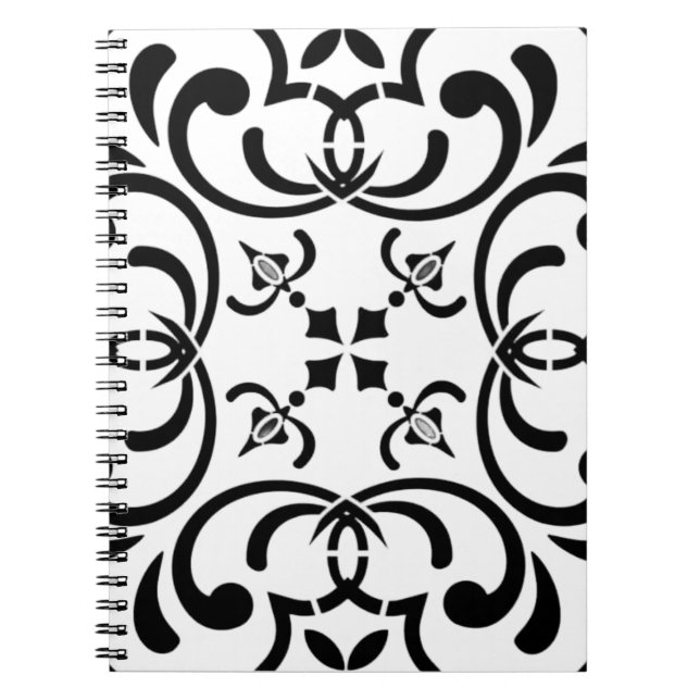 Black pattern notebook (Front)