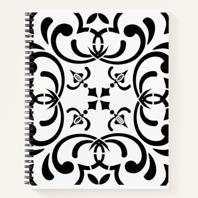 Black pattern notebook (Front)