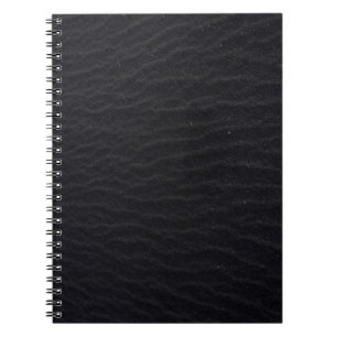 Black pattern sand surface texture notebook