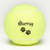 Black Paw Print Personalised Pet or Dog Name Toy