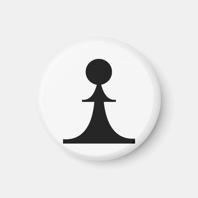 black pawn (you need 8) magnet (Front)