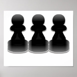 Black pawns - print