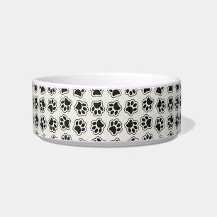 Black Paws, Dog Paws, Cat Paws, Outline Bowl