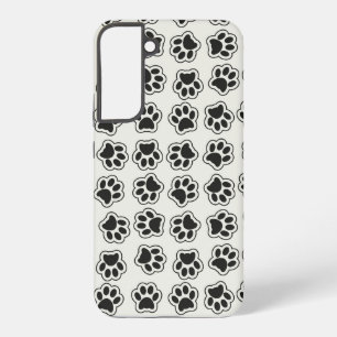Black Paws, Dog Paws, Cat Paws, Outline Samsung Galaxy Case
