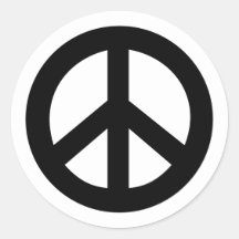 Black Peace Sign